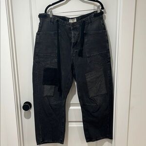 We the Free Moxie Pull on Barrel Jeans - Night Hawk